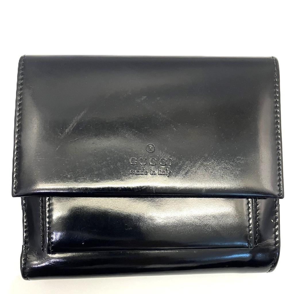 Used GUCCIBifold Wallet enamel Women