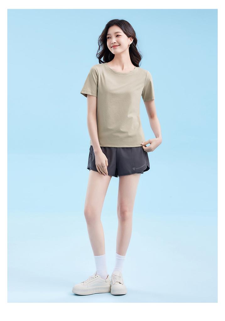 Sports t-shirt women summer yoga fitness running women short sleeved loose round neck short sleeved JS