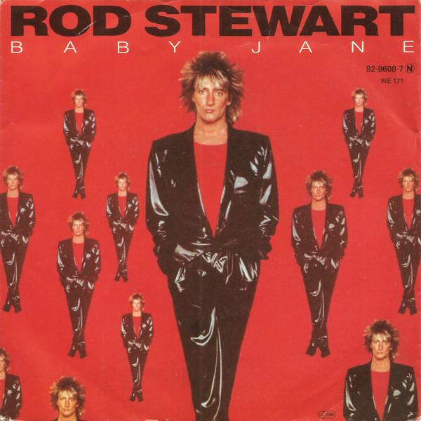 

7inch Record ROD STEWART Baby Jane 9296087 Warner Bros. Re 1983 Germany Rock Used