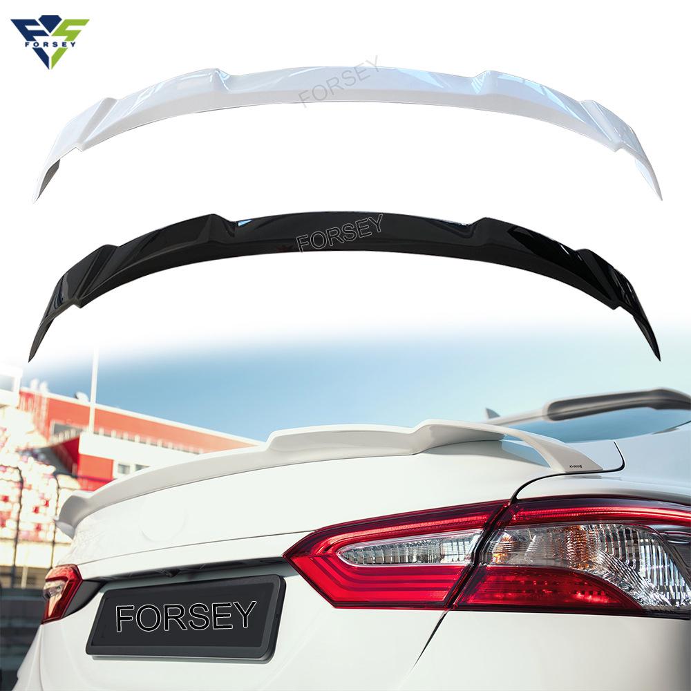 Rear Trunk Spoiler for 2018-2021 Camry (Black/White) No
