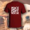 Peace Love Rescue T-Shirt | Pick Your Color! | Dog/Cat Mom