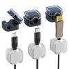 Transparent Magnetic Cable Organizer - Desktop Charging Cable Holder & Plug Hook