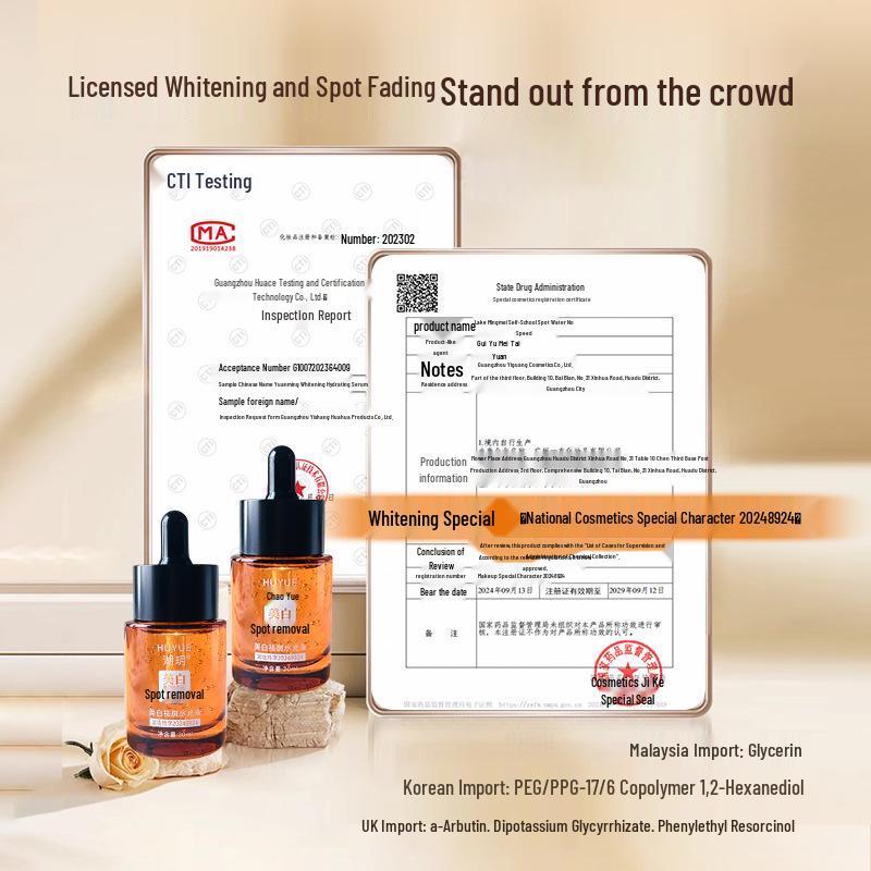 Freckle Removal & Whitening Anti-Wrinkle Facial Serum for Spot and Dullness Reduction