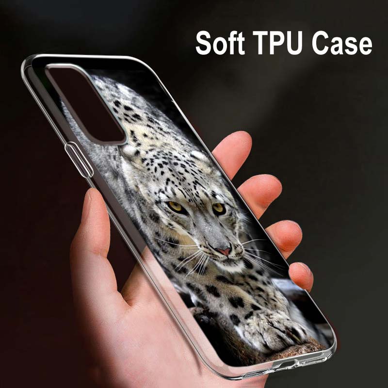 

Снежный леопард для OPPO Reno7 SE 6 5 ZF 4G 5G Find X2 X3 Neo Lite Pro Plus прозрачный мягкий чехол для телефона OPPO Reno7 5G