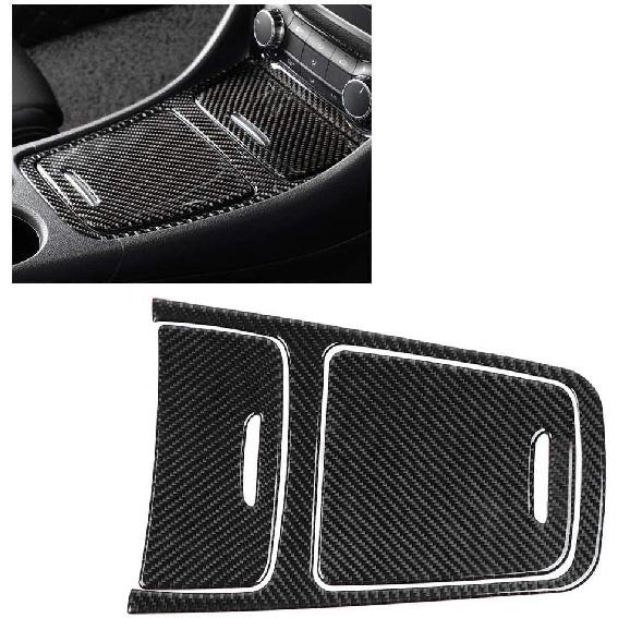 cla 250 accessories,Center Console Auto Panel Trim,Carbon Fiber Central Control Panel Cover Trim Replacement for A Class CLA GLA 2013 2019 Left Drive