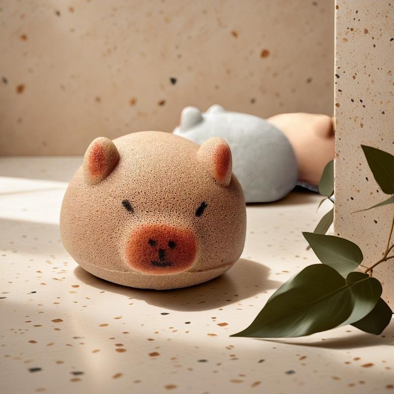 Cute Wash Blistering Capybara Bath Sponge Ball Capybara Exfoliation Sponge Household Baby Shower Brushes Bathroom Accessories