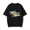 2026 New Tom Jerry Print Tshirt Casual Loose Couple Family Matching Outfits Short Sleeve Cotton Tee Summer Streetwear Tops Y2k