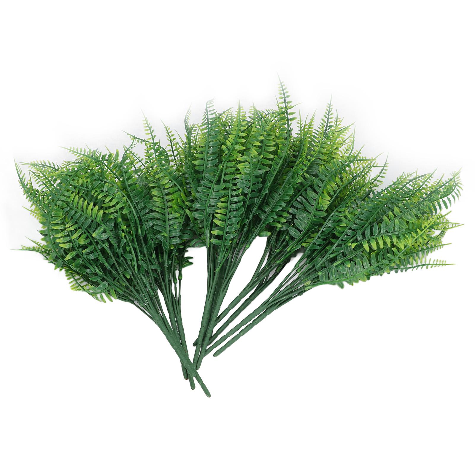 

12pcs Artificial Plants Greenery Simulation Plants Fern Wort Fake Grass for House Office Garden