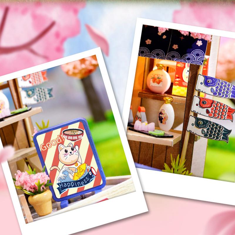 Mini Miniature Doll House DIY Small House Kit Making Room Toys Home Bedroom Decorations With Furniture Wooden Craft DollHouses