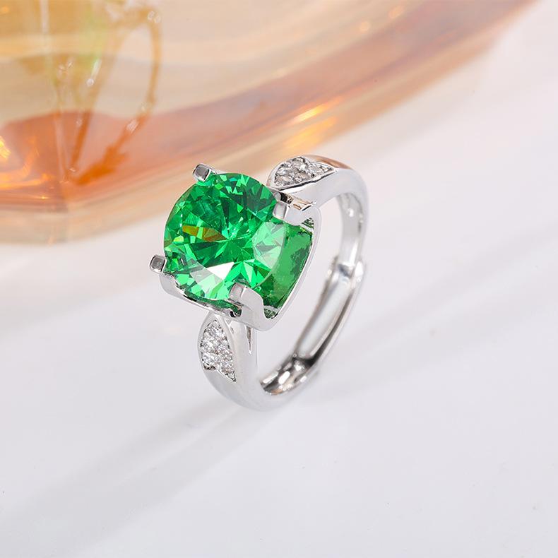 Ruby Live Adjustable Ring Versatile Geometric Design Trendy Wear Decorative Ring