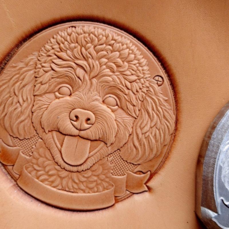 

Dog Puppy Series 3D Leather Embossing Mould Zodiac Dog Aluminum Alloy Metal Stamp Carving Craft Tool Logo Stamper Pressing