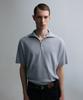 Liimaen Quarter-Zip Knit Polo Shirt Gray