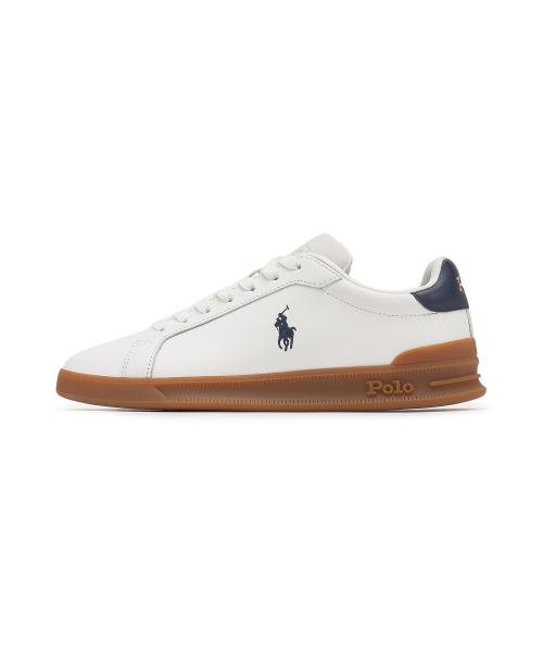 [Polo Ralph Lauren] Heritage Court II Leather Sneakers - White MAPSFTW0CT20556-100 225