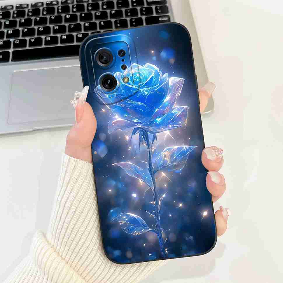 For Oppo Find X5 PFFM10 Cases Cute Cat Print Soft Silicone Back Cover For Oppo Find x5 X5 CPH2307 6.55" Shockproof Phone Casing
