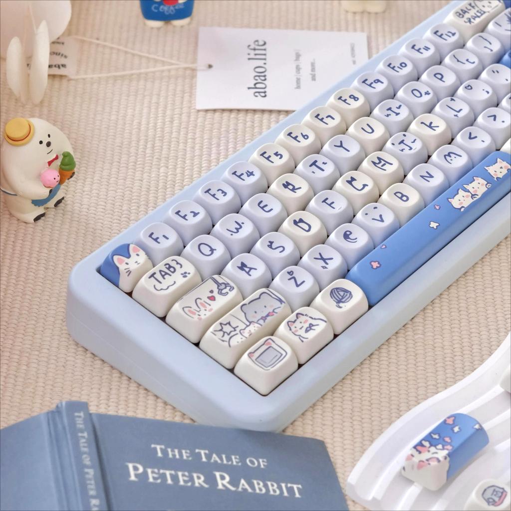 Kirsche MOA Süßes Kätzchen Schlüsselabdeckung Kit 95/114/118 Schlüssel HI75 HI8 68 F99 104 64 Wooting Mechanische Tastatur