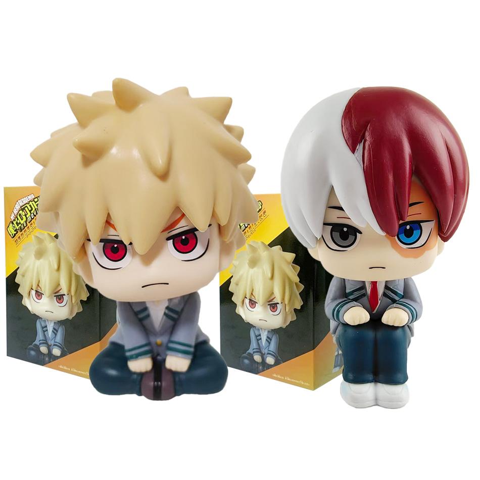 10cm Boku no Hero Academia Anime Figure Midoriya Izuku Action Figure Bakugo Katsuki/Todoroki So Figurine PVC Collection Toys