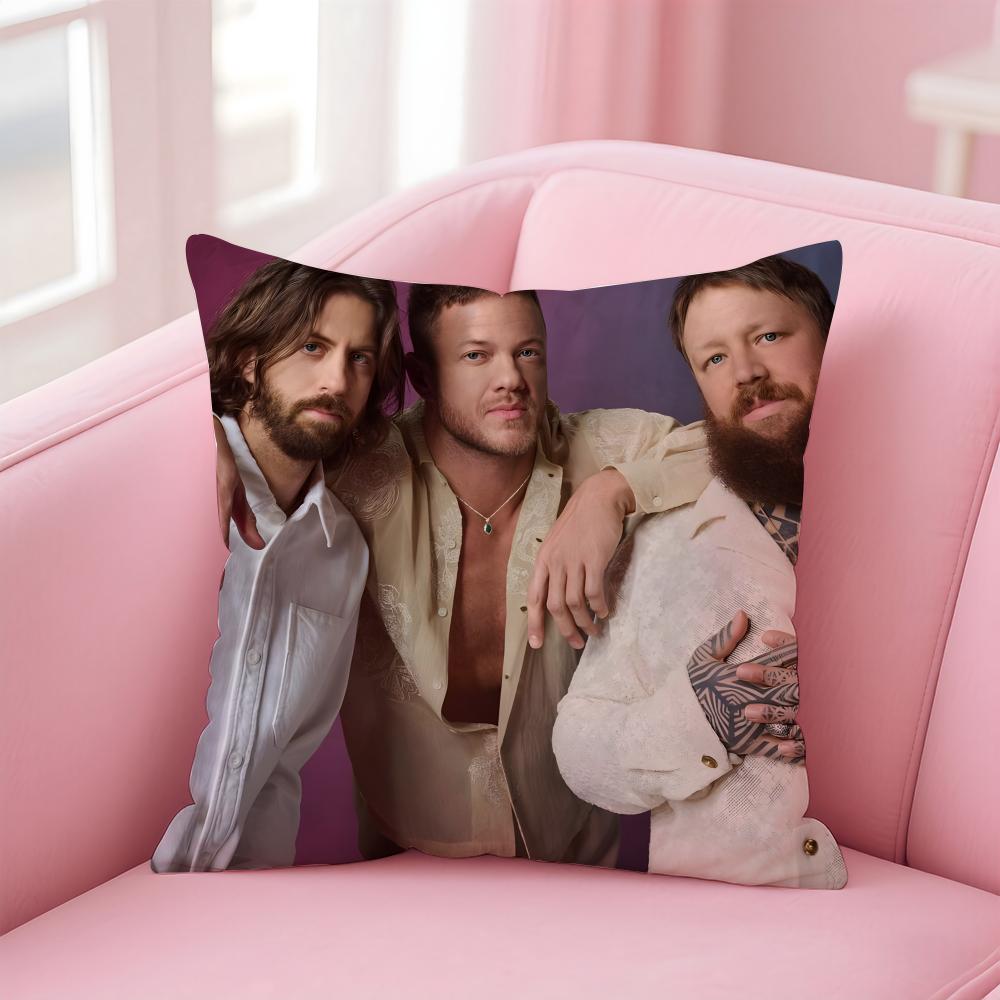 Federa Cuscino Pattern Passionale Band Imagine Dragons Tessuto Morbido Amichevole Cerniera a Scomparsa