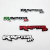 1pcs RAPTOR SVT 3D Metal Emblem Decals Car Wing Fender Rear Trunk Door Stickers Fit For SVT F150 ORV XLT Fx4 Styling Accessories
