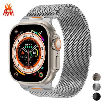 Milanese Lus Horlogeband voor Apple watch Ultra 3 Band 49 46 44 45mm Armband iWatch Series11 10 9 8 7 6 5 4 Magnetische Polsbanden