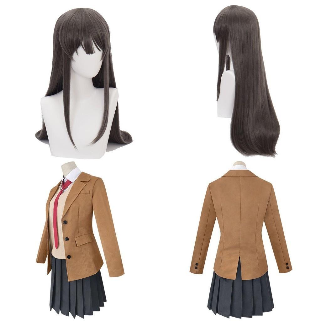Premium Seishun Buta Yarou Wa Bunny Girl Sakurajima Mai Cosplay Costume Full Set Outfit For Captivating Parties And Events