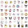 10/30/50/100pcs Cute  Series Anime Stickers Kuromi Pompom Purin Melody Cartoon Sticker Scrapbook Guitar Phone Decals Toys