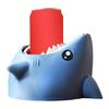 Shark Drink Holder Fun Biting Shark Cup Stand for Cans And Bottles Novelty Desk Accessory Party Decor Fits Most 250ml-500ml Beverages