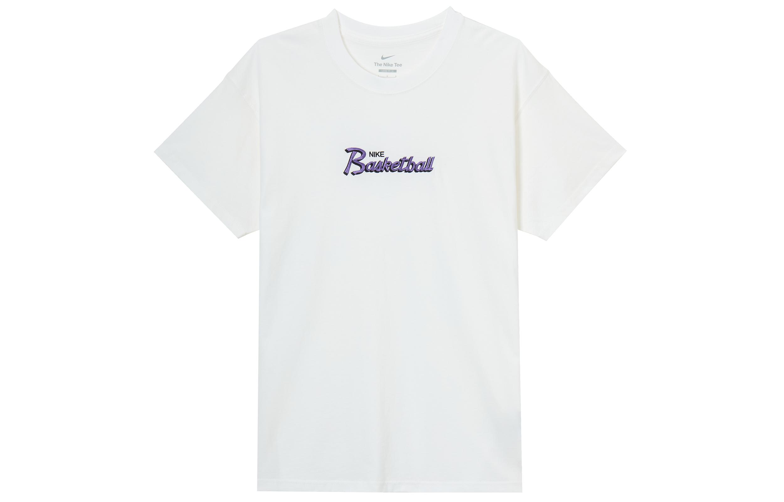 Nike T Shirts Men s White Crew Neck Moderate DJ1553-100 XXL