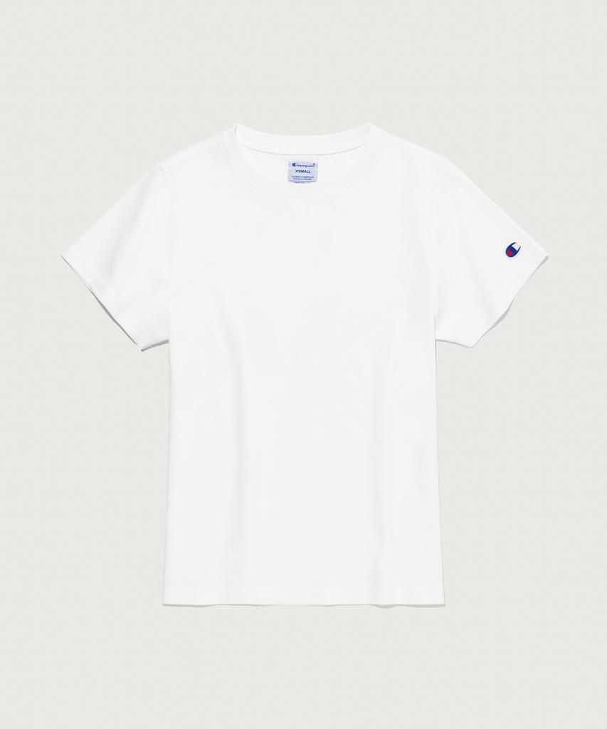 CHAMPION Women'S C-Logo Slim Fit Short Sleeve T-Shirt White