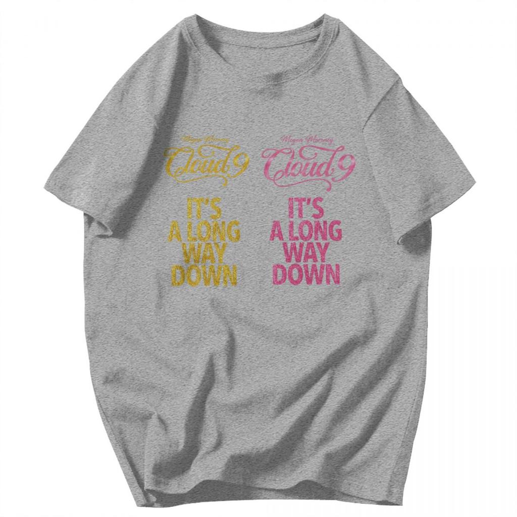 Men T Shirt Megan Moroney Cloud 9 Letter Its A Long Way Down Fans Support Cotton Y2K Graphic Short Sleeve Unisex Tops T Shirts