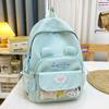 Schoolbag New Cartoon Cute Junior High School Student Backpack Female Japanese Small Fresh Solid Color Campus Schoolbag Travel Backpack