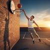 Basketballkorb mit Backboard zur Wandmontage, Einfache Montage, Klassisch