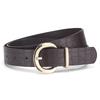 Fashionable Alligator Pattern Belts for Woman 105cm Durable PU Gold Color Buckle Belts Woman's Jeans Belts