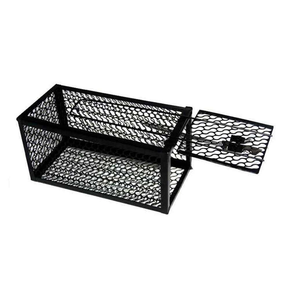 

Rat Iron Automatic Mouse Trap Control Catcher Animal Rodent Mice Bait Cage 23x11.5x11.5cm чёрный