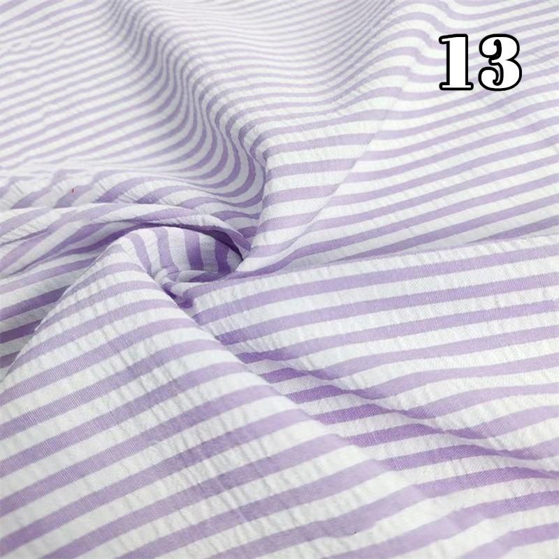Tenká seersucker kostkovaná látka Ruční práce Měkká látka na šaty Koš Kalhoty Ubrus Šití DIY Bavlněný polyesterový materiál
