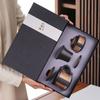 Purple sand teacup with lid filter tea separation cup office cup mug household personal tea cup gift box