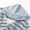 LAGOGO Striped Faux Two-Piece Hooded Knit Top