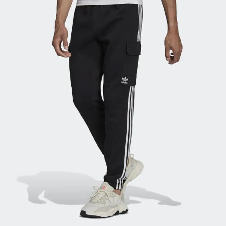 Adidas Originals 3 Stripes Knitted Sweatpants Men's Black (Unisex) Sports Pants HG4829