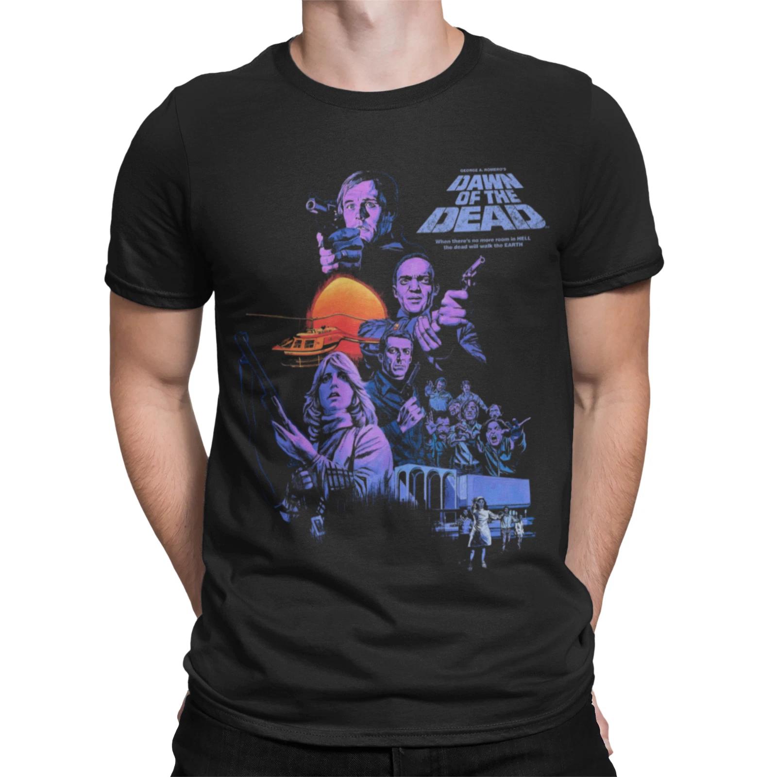 dawn of the dead film movie horror Christmas birthday halloween funny t shirt L