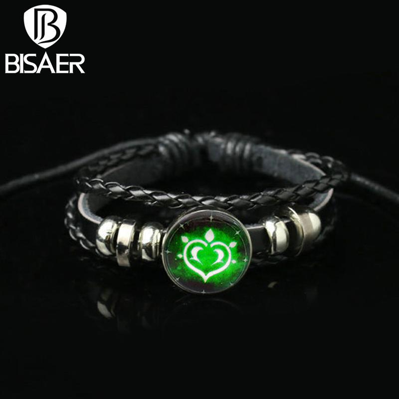 Bisaer Genshin Impact Seven Elements Bracelets Collection for Women & Man Fashion Alloy Bracelet