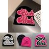 Simple Color Blocked Letter Pattern Neutral Casual Warm Knitted Hat For Men And Women