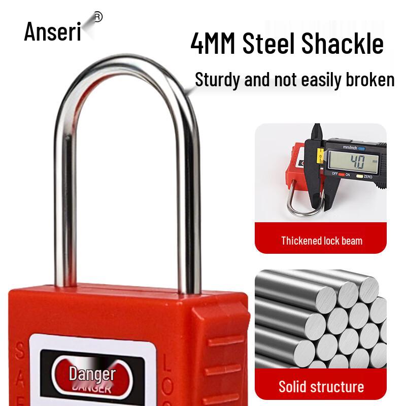 Ansailei 304 Stainless Steel Engineering Safety Padlock