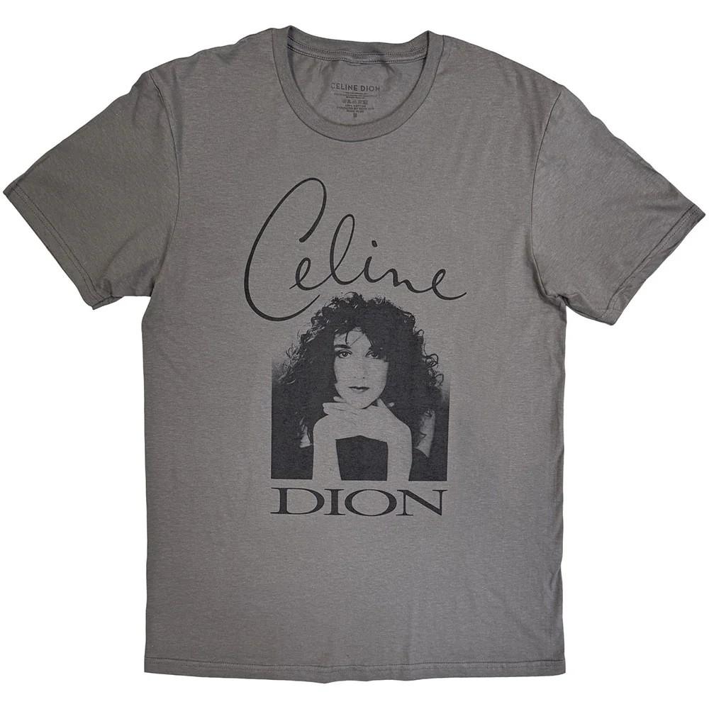 Celine Dion T-Shirt: Celine Photo (Grey) OFFICIAL NEW XXXL