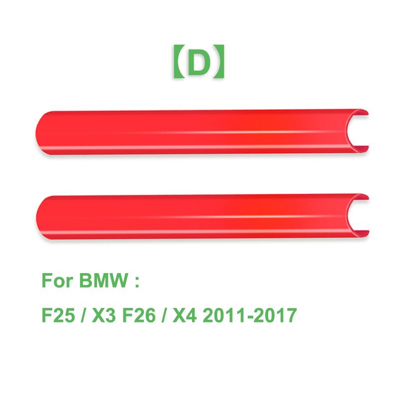 2 Peças Faixas de Acabamento da Grelha Dianteira Capa Adesivos de Moldura Para BMW F10 E60 F30 F32 F20 F22 F06 F02 F25 F26 G20 Série 1 2 3 4 5 6 7