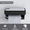 Stainless Steel Toilet Paper Holder with Mobile Stand/Toilet Paper Roll Holder for Bathroom Accessories (Matt Black)