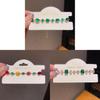 Geometric Oval Zircon Heart Charm Bracelet For Women Elegant Jewelry Gift For Her