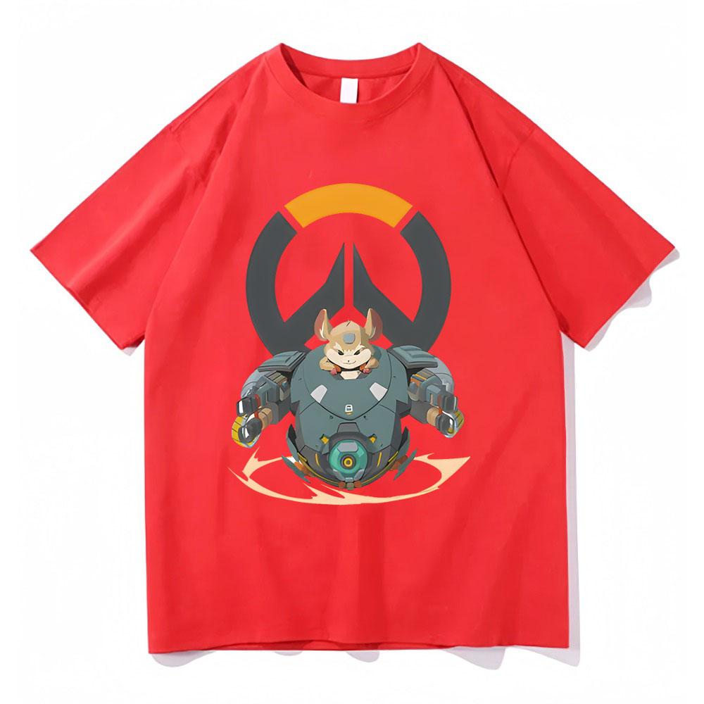 Summer Overwatch Games Graphic Printed Men T-shirts High Quality Harajuku Clothes Casual Loose Short Sleeve Women Tee-shirts Top
