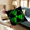 Warning Icon Danger Pillow Case Ultra Soft Skin Friendly Fabric Cloud Like Comfort  Concealed Zipper