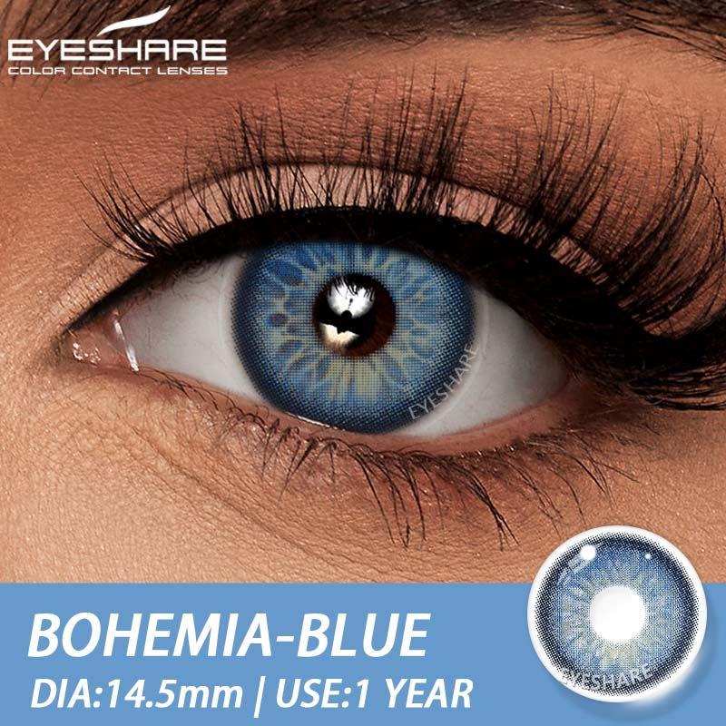 EYESHARE New Natural Color Contact Lenses Pink and Brown Contact Lenses Fashionable Purple-Grey Eye Contact Lenses Color Contact Lenses of the Year