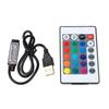 5V 24 Key RGB LED Light Strip Wireless Remote Control USB 6A Lamp Effect IR Controller