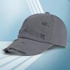 Summer sunscreen cotton ripped baseball cap embroidery big head circumference showing face small cap characters